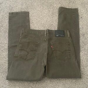 Levi's Men's Slim Straight Jeans - Olive Green